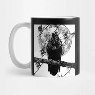 Nevermore Raven and the Moon Mug